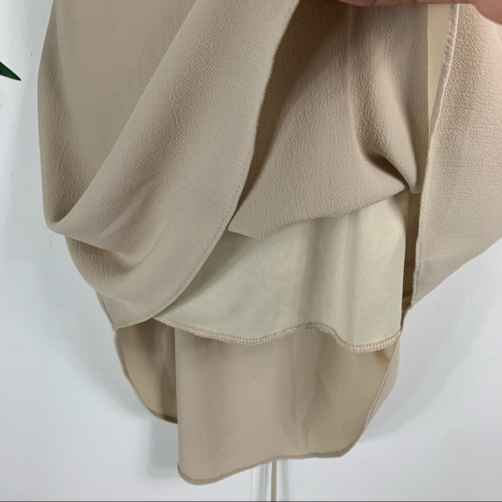 PHANUEL Beige A Line Spaghetti Strap Mini Dress S - Picture 4 of 7